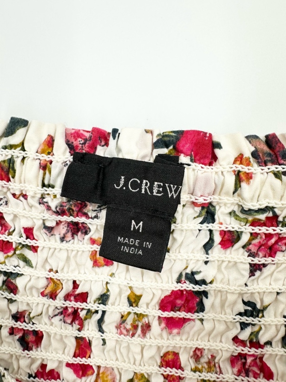 J. Crew Smocked puff-sleeve dress in vintage floral - Picture 9 of 12